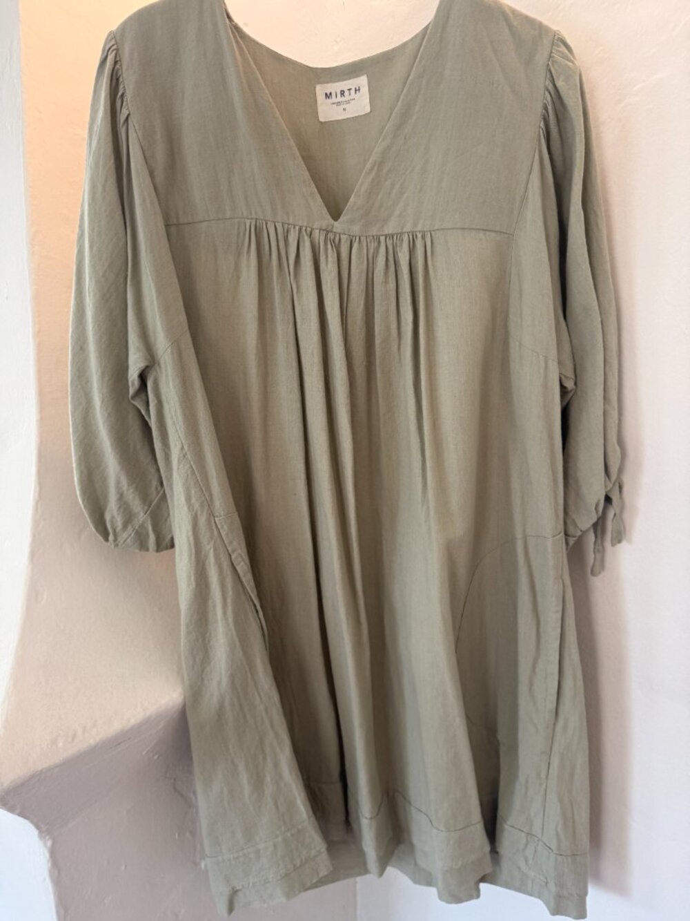 MIRTH Belem Dress Sage Green Size M